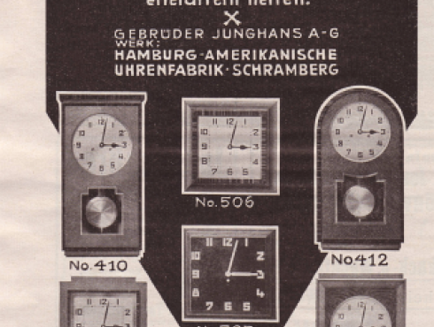 Die-Uhrmacher-Woche-28.-Jahrgang-Nr.-7-14.-Februar-1931-Seite-1-Junghans-Pfeilkreuz.png